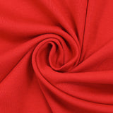 Jersey de coton côtelé rouge