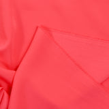Coral polyester crepe de chine