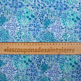 Coton liberty ® Aspley Tile bleu au mètre