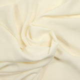 Crêpe de chine polyester blanc cassé