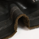 Bombardier simili cuir marron envers mouton marron