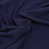 Crêpe de chine polyester marine