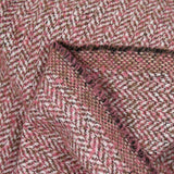 Laine mélangée chevron rose et marron