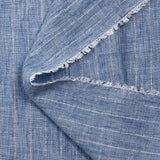 Chambray rayure Lurex Manon fond bleu
