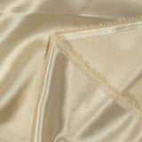 Platinum blonde polyester satin crepe