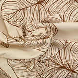 Coton imprimé caladium fond beige