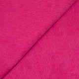 Velours côtelé polyester 2 mm fuchsia
