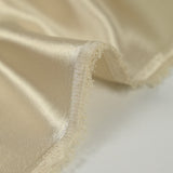 Platinum blonde polyester satin crepe