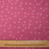 Sweat envers doudou pluie de bulles fond rose