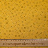 Sweat envers doudou pluie de bulles fond jaune