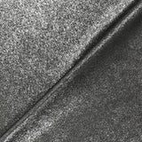 Fine iridescent platinum jersey charcoal background