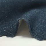 Sweat minkee épais Lurex bleu marine