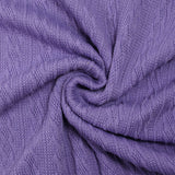 Maille tricot torsade Léonie mauve