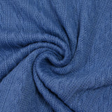 Maille tricot torsade Léonie bleu barbeau