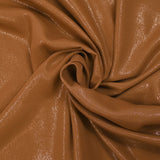 Crêpe de polyester fin pailleté bronze fond camel