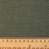Jacquard de polyviscose Lisa noir, vert et beige