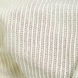 Maille chenille côtelée Anastasia blanc cassé