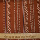 Satin polyester twill printed vertical chains brick background