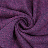 Maille polyester chinée violet fond bleu nuit