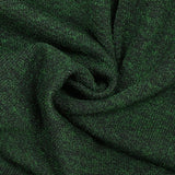 Maille polyester chinée vert fond noir