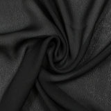Crêpe georgette polyester charbon