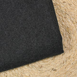 Drap de laine fin gris anthracite