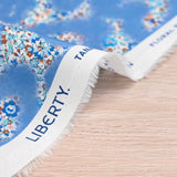 Coton liberty ® Leontyne Love Emma and Georgina bleu au mètre