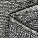 Laine chevrons noir et blanc