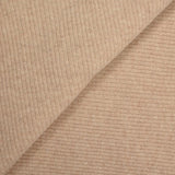 Maille de laine côtelée beige