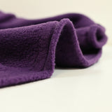 Purple fleece fabric