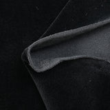 Jersey de velours ras coton noir