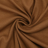 Jersey viscose côtelé marron noisette