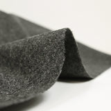Drap de laine fin gris anthracite