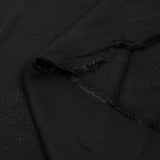 Crêpe viscose Lily brodé feuillage noir