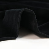 Jersey de velours ras coton noir