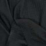 Maille gaufrée polyester noir