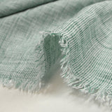 Mottled water green Ariel embroidered canvas