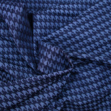 Navy chicken foot jacquard