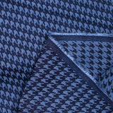 Navy chicken foot jacquard