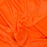 Maille fine Lurex argent fond orange