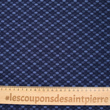 JACQUARD Polyviscose Symphony Marine Fond