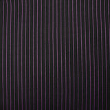 Maille Milano thermocollée rayée violet fond noir