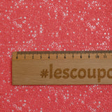 Dentelle polyester fantaisie corail