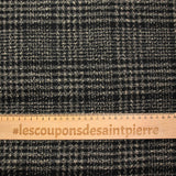Polyester cardé Fyona beige et noir