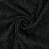 Maille côtelée polyviscose Touria noir