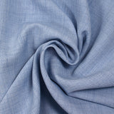 Polyester tissé-teint Mindy bleu chiné
