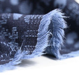 Jacquard polyviscose pacman fond marine