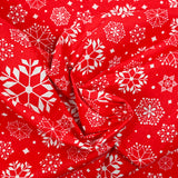 Fondo rojo de nieve impresa de Policoton