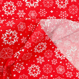 Fondo rojo de nieve impresa de Policoton