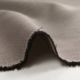 Popeline polycoton jacquard chevron écru rosé et noir
